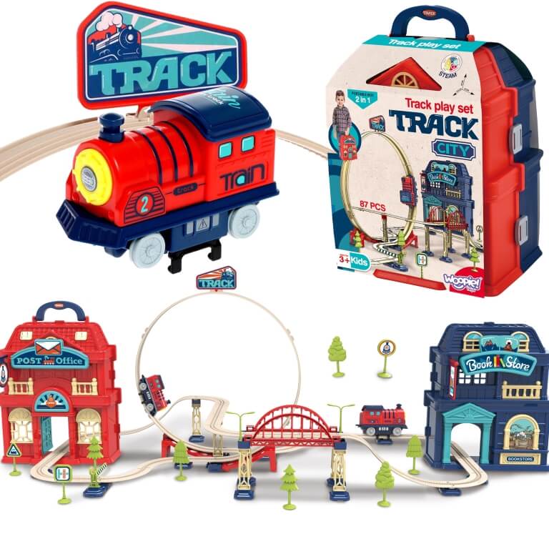 Elektrinis traukinys su trasa, Woopie  3,5 m