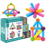 Žaislinis edukacinis magnetinis konstruktorius vaikams , Woopie  38 vnt.