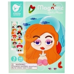 Medinė magnetinė dėlionė vaikams , Classic World  44 vnt.