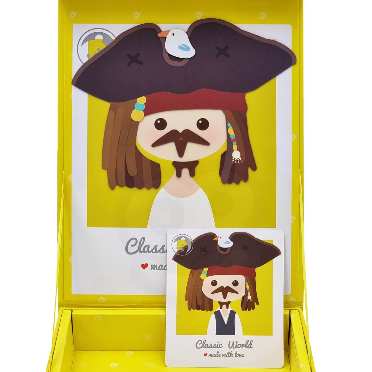 Medinė magnetinė dėlionė vaikams , Classic World  32 detalės