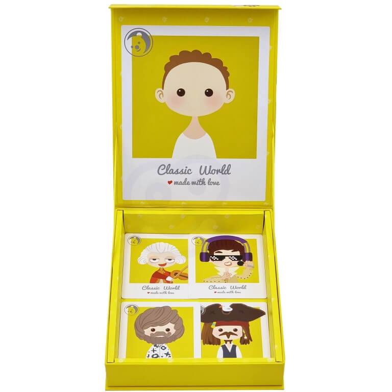 Medinė magnetinė dėlionė vaikams , Classic World  32 detalės