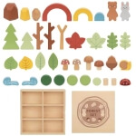 Medinis kaladėlių rinkinys, Tooky Toy 40 dalių