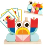 Medinės kaladėlės krabas, Tooky Toy 18 dalių