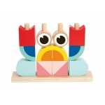 Medinės kaladėlės krabas, Tooky Toy 18 dalių