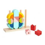 Medinės kaladėlės krabas, Tooky Toy 18 dalių