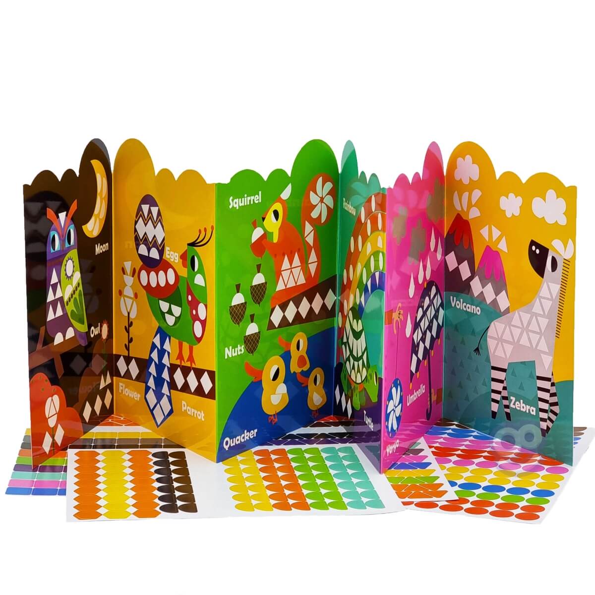 Lipdukų rinkinys gyvūnai albumas , Woopie  504 vnt.