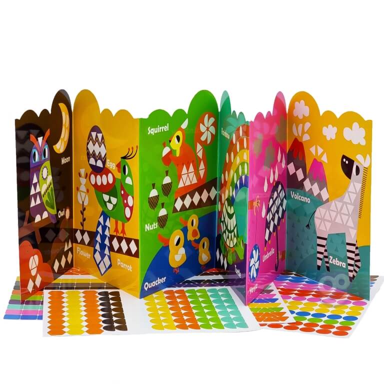 Lipdukų rinkinys gyvūnai albumas , Woopie  504 vnt.