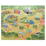 Dinozaurų figūrėlių rinkinys su kilimėliu, Woopie  16 vnt.