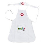 Gydytojo prijuostė su kepure vaikams, Woopie