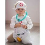 Gydytojo prijuostė su kepure vaikams, Woopie