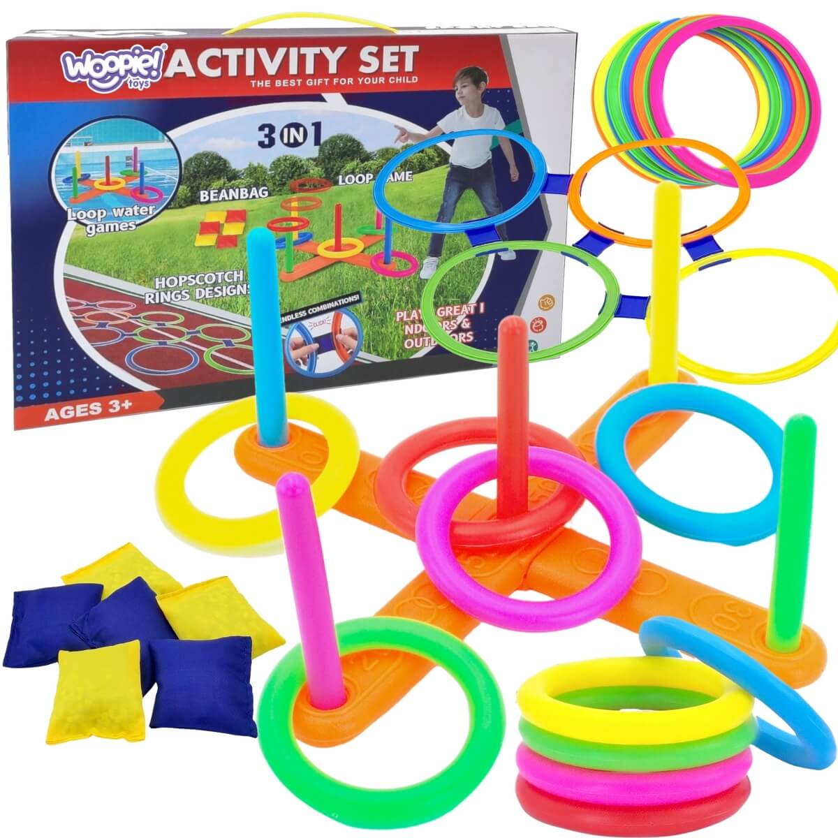 Arkadinis žaidimas vaikams žiedų mėtimas, Woopie