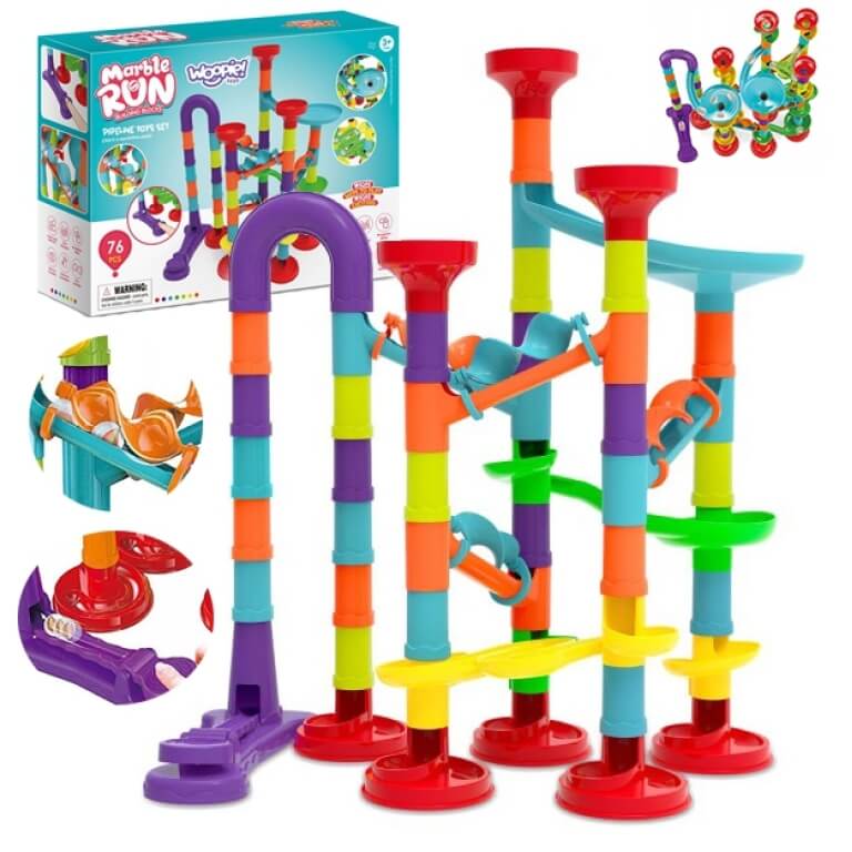 Žaislinė spiralinė kamuoliukų trasa , Woopie  76 vnt.