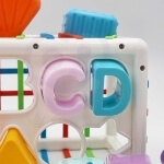 Žaislinis lankstus sensorinis kubas rūšiuotojas vaikams , Woopie