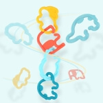 Sensoriniai žaislai kūdikiams, Woopie  24 vnt.