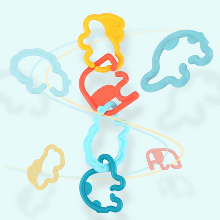 Sensoriniai žaislai kūdikiams, Woopie  24 vnt.