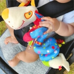 Pliušinis spiralinis žaislas vežimėliui, Woopie