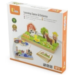 Dvipusė medinė dėlionė vaikams, Viga toys  2in1