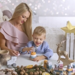 Medinė mokomoji piramidė lokys, Viga toys