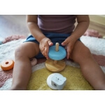 Medinė mokomoji piramidė lokys, Viga toys