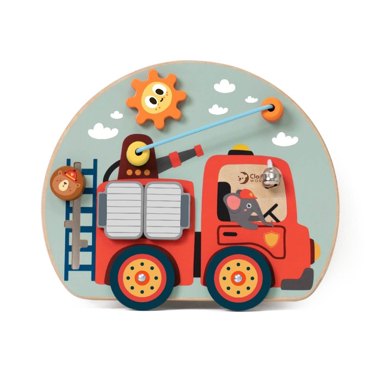 Medinė daugiafunkcė edukacinė manipuliacinė lenta vaikams, Classic World LK45677