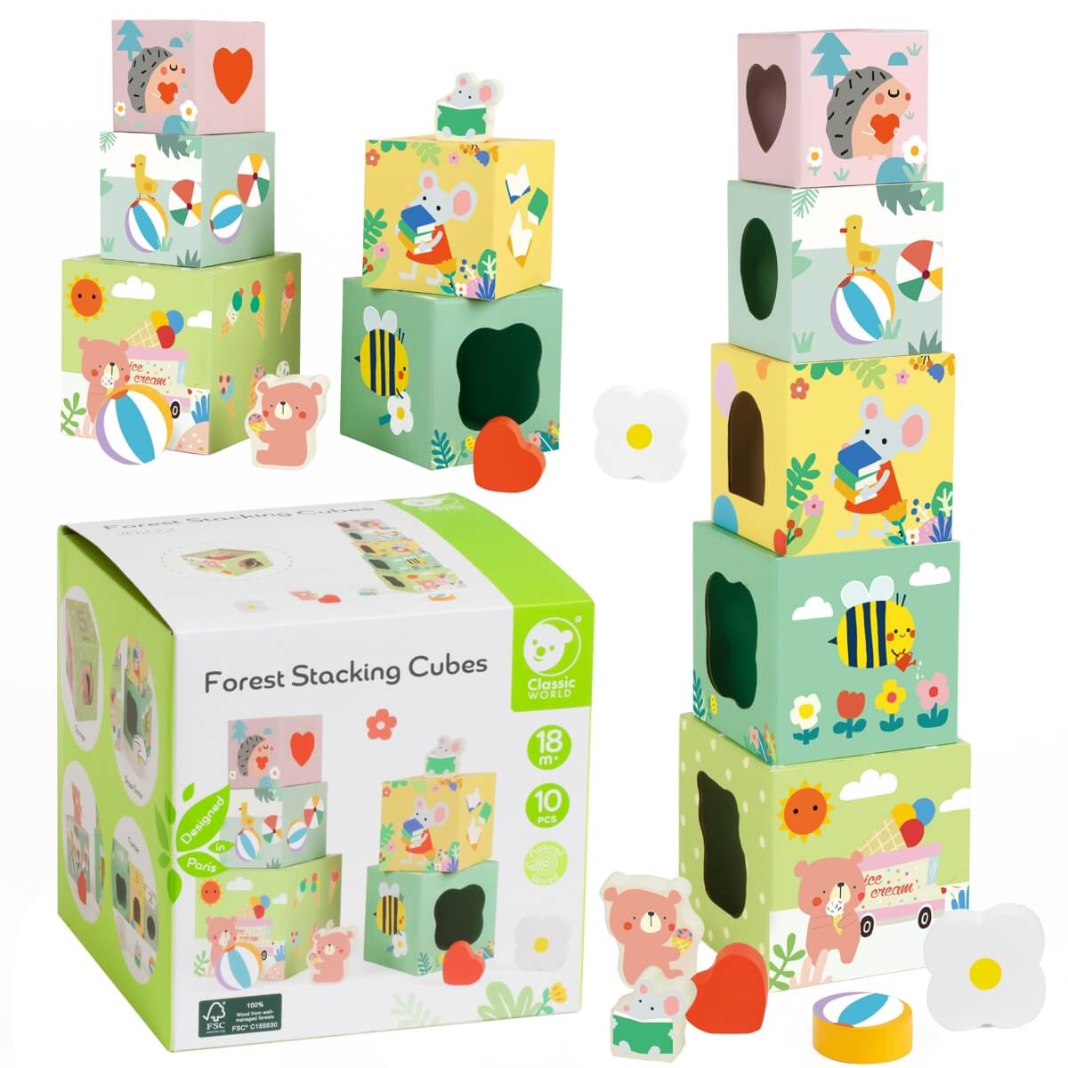 Kubelių rinkinys vaikams, Classic World