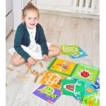 Medinis magnetinis stalo žaidimas dėlionė vaikams, Tooky Toy  49 vnt