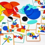 Medinis stalo žaidimas dėlionė vaikams, Woopie  55 vnt