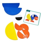 Medinis stalo žaidimas dėlionė vaikams, Woopie  55 vnt