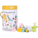 Medinės kaladėlės vėrimui , Classic World  73vnt.