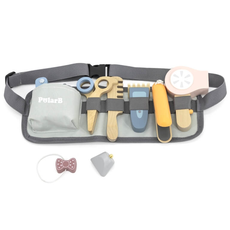 Medinis kirpėjo diržas su priedais, Viga toys