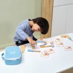 Medinis įrankių rinkinys krepšyje, Viga Toys  mėlynas