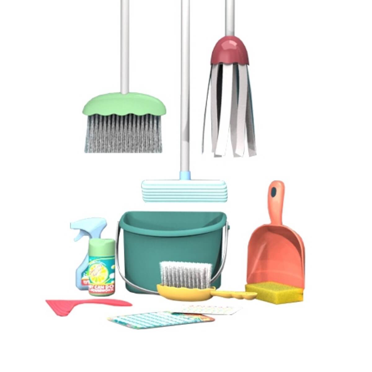 Žaislinis valymo ir tvarkymo rinkinys vaikams, Woopie  12 vnt