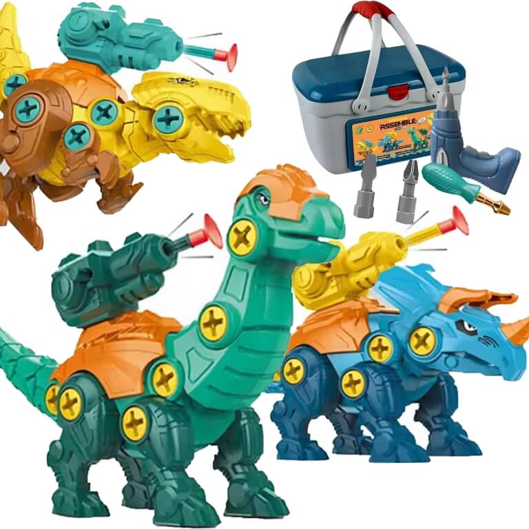 Konstruktorius dinozaurai su grąžtų ir atsuktuvų , Woopie