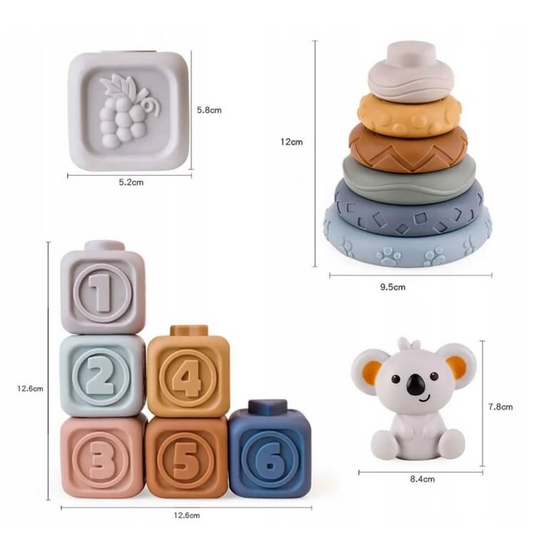 Lavinamasis kaladėlių rinkinys kramtukas ,Woopie