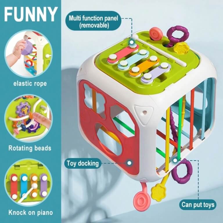 Sensorinis edukacinis kubas ,Woopie