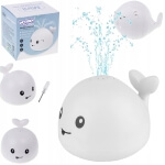 Maudymosi žaislas banginis fontanas su led ,Woopie