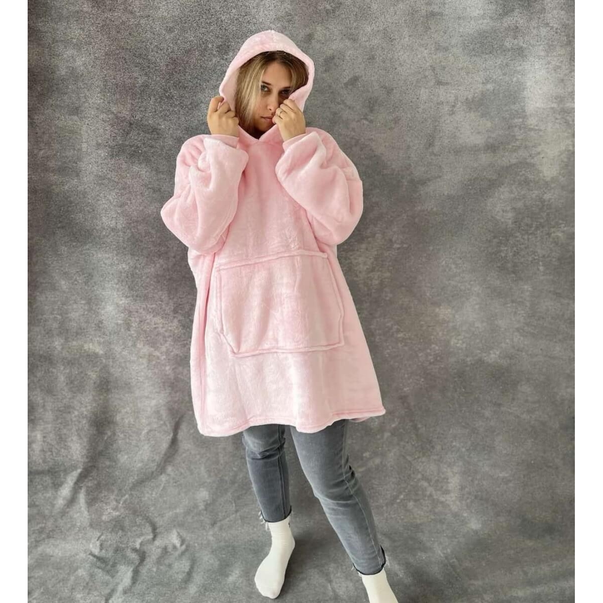 Pledas džemperis XXL , rožinė