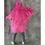 Pledas džemperis XXL , tamsiai rožinė