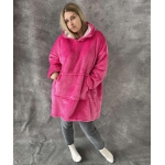 Pledas džemperis XXL , tamsiai rožinė