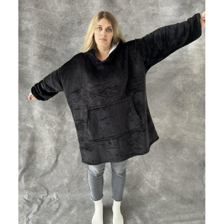 Pledas džemperis XXL , juodas