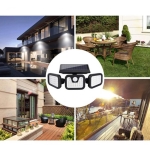 Led šviestuvas su saulės baterija, IP65 2400 mAh