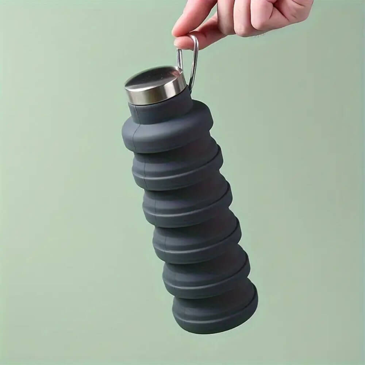 Silikoninė gertuvė, 550ml. pilka