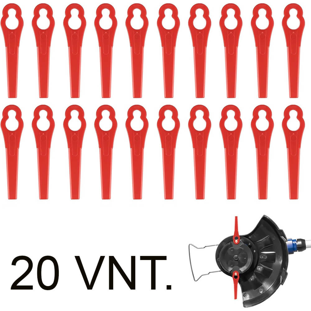 Plastikiniai vėjapjovės peiliukai, 20vnt. Plastikiniai vėjapjovės peiliukai, 20vnt.