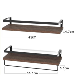 Dviejų dalių medinė lentynėlė