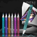 Metalizuoti markeriai, 12 vnt.