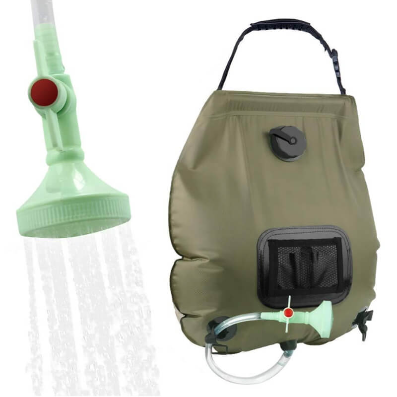 Šildantys turistinis dušas, 20 litrų Šildantys turistinis dušas, 20 litrų