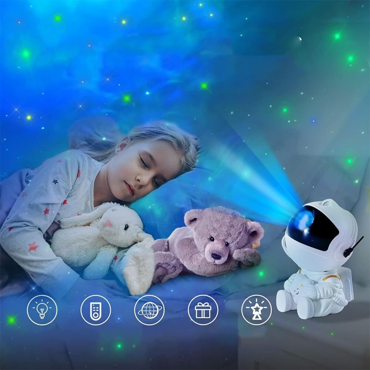 LED projektorius, Astronautas