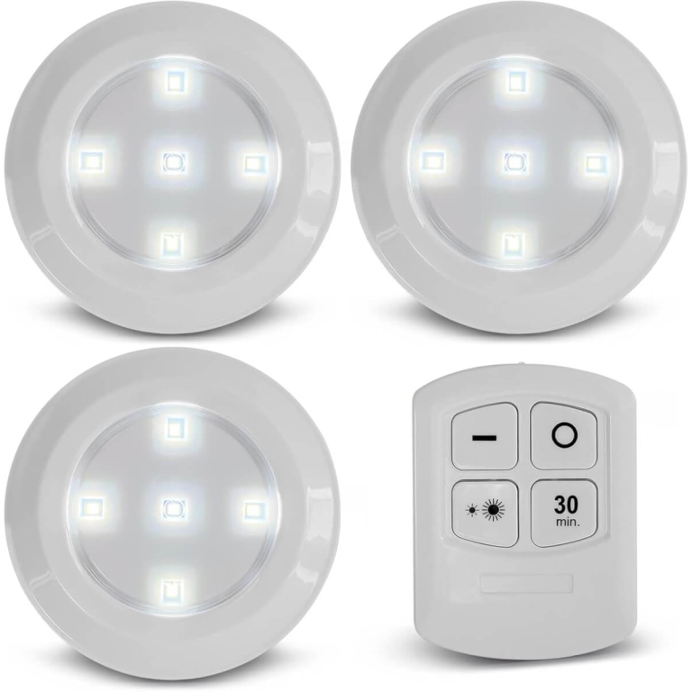 Led lemputės su pulteliu, 3vnt.