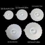 Silikoniniai maisto dangteliai, 5 vnt.