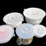 Silikoniniai maisto dangteliai, 5 vnt.